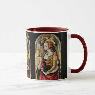 SAINT MARY MAGDALENE , black red Mug