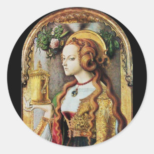 SAINT MARY MAGDALENE CLASSIC ROUND STICKER
