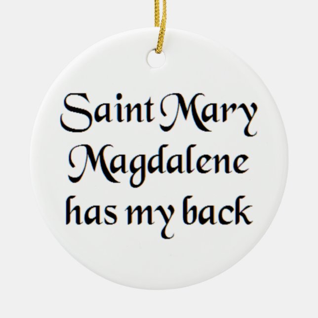 saint mary magdalene coffee mug ceramic tree decoration (Front)