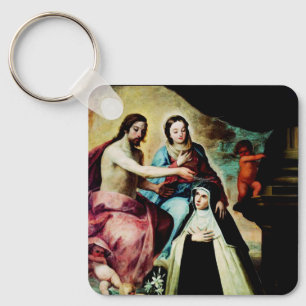 Saint Mary Magdalene de’ Pazzi Carmelite Key Ring