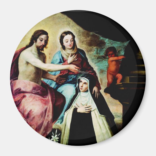 Saint Mary Magdalene de’ Pazzi Carmelite  Magnet (Front)