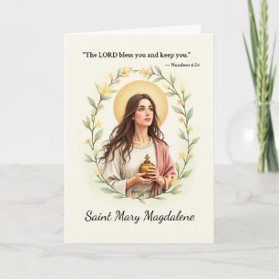 Saint Mary Magdalene God's Peace and Blessings Card