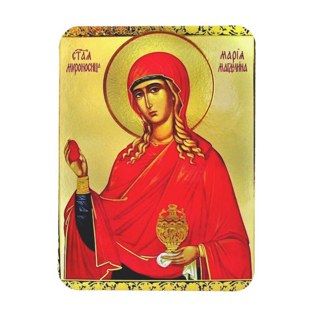 Saint Mary Magdalene orthodox icon Magnet (Vertical)