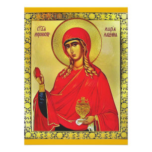 Saint Mary Magdalene orthodox icon Poster