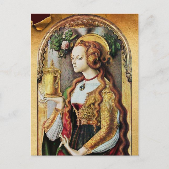 SAINT MARY MAGDALENE Parchment Postcard (Front)