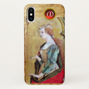 SAINT MARY MAGDALENE Parchment Ruby Gem Monogram iPhone X Case