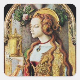 SAINT MARY MAGDALENE SQUARE STICKER