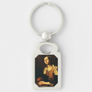 Saint Mary of Egypt by Jusepe de Ribera Key Ring