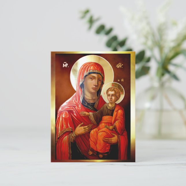 Saint Mary Teotokos Postcard (Standing Front)