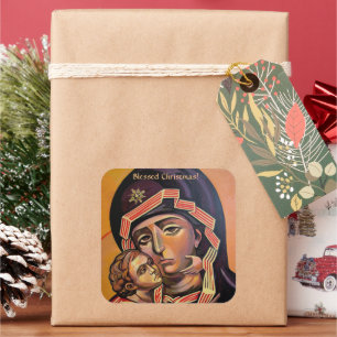 Saint Mary Teotokos Square Sticker