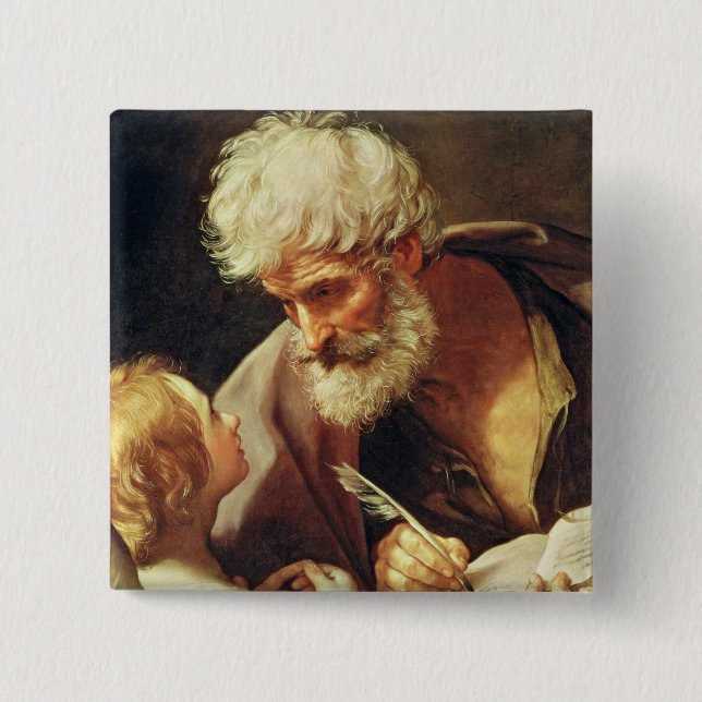 Saint Matthew 15 Cm Square Badge (Front)