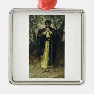 Saint Matthew by James Tissot Metal Tree Decoration