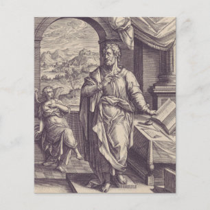 Saint Matthew Engraving Divine Inspiration