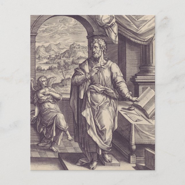 Saint Matthew Engraving Divine Inspiration (Front)