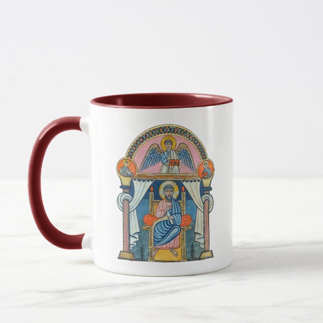 Saint Matthew Mediaeval Manuscript Art Mug (Left)