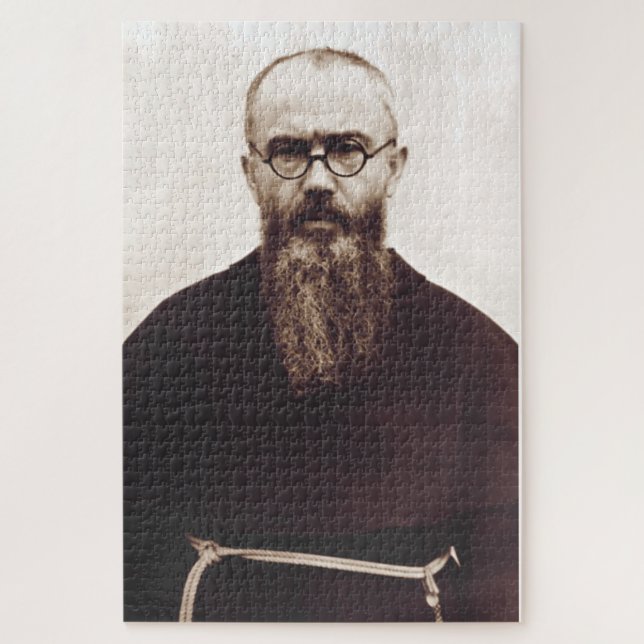 Saint Maximilian Kolbe Martyr of Charity Jigsaw Puzzle (Vertical)