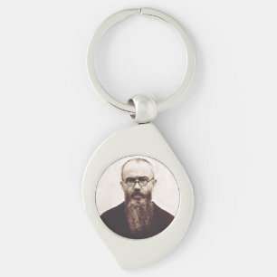Saint Maximilian Kolbe Martyr of Charity Key Ring
