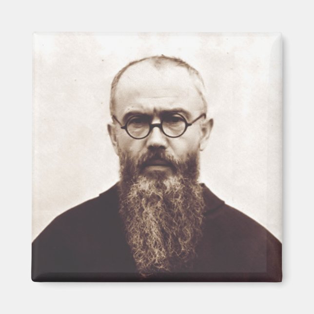 Saint Maximilian Kolbe Martyr of Charity Magnet (Front)