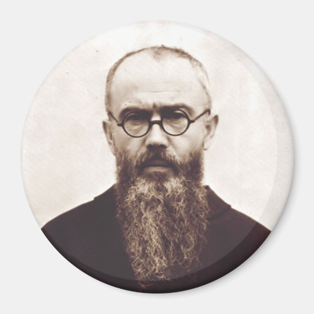 Saint Maximilian Kolbe Martyr of Charity Magnet (Front)