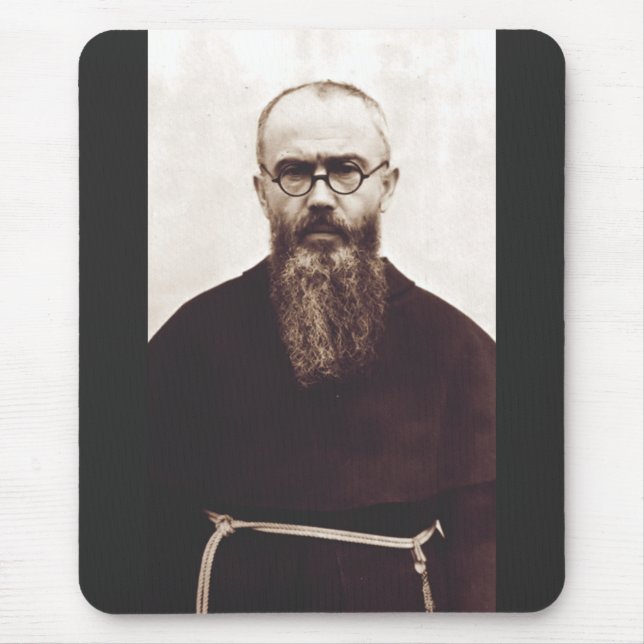 Saint Maximilian Kolbe Martyr of Charity Mouse Mat (Front)