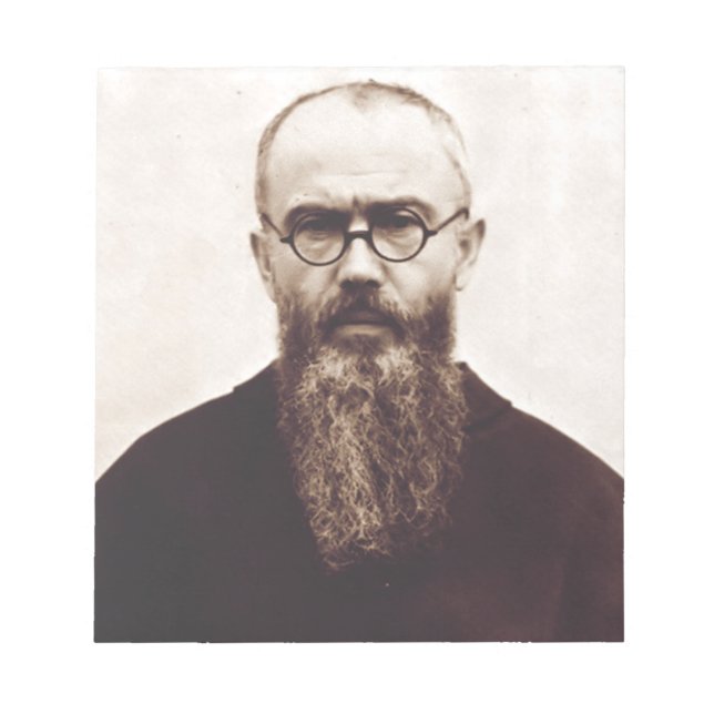 Saint Maximilian Kolbe Martyr of Charity Notepad (Front)