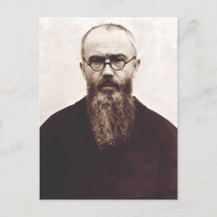 Saint Maximilian Kolbe Martyr of Charity Postcard