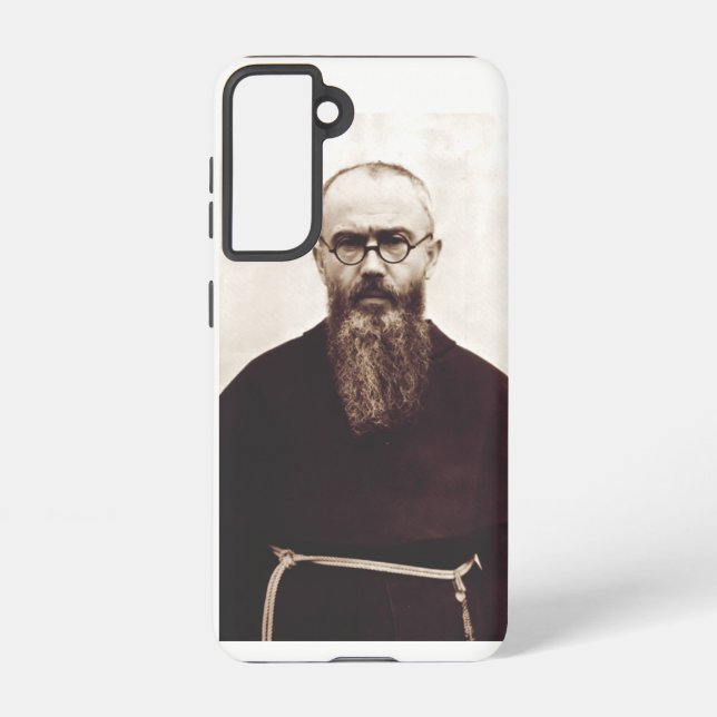 Saint Maximilian Kolbe Martyr of Charity Samsung Galaxy S21 Case (Back)