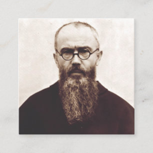 Saint Maximilian Kolbe Martyr of Charity Square Business Card