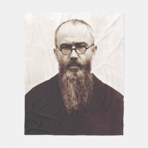 Saint Maximilian Kolbe Polish Catholic priest Fleece Blanket