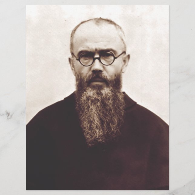 Saint Maximilian Kolbe Polish Catholic priest Flyer (Front)