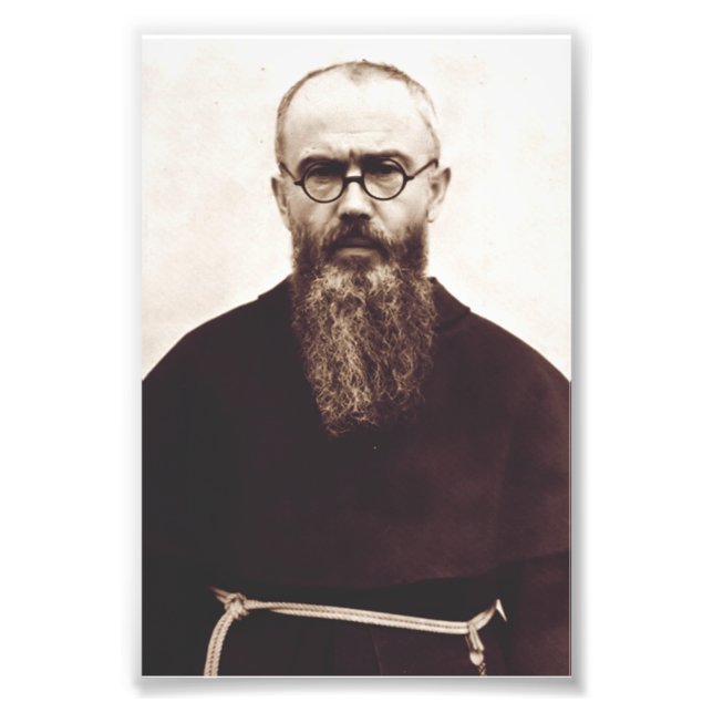 Saint Maximilian Kolbe Polish Catholic priest Photo Print (Front)