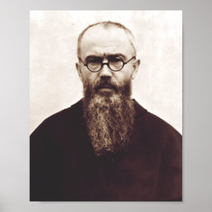 Saint Maximilian Kolbe Polish Catholic priest Poster