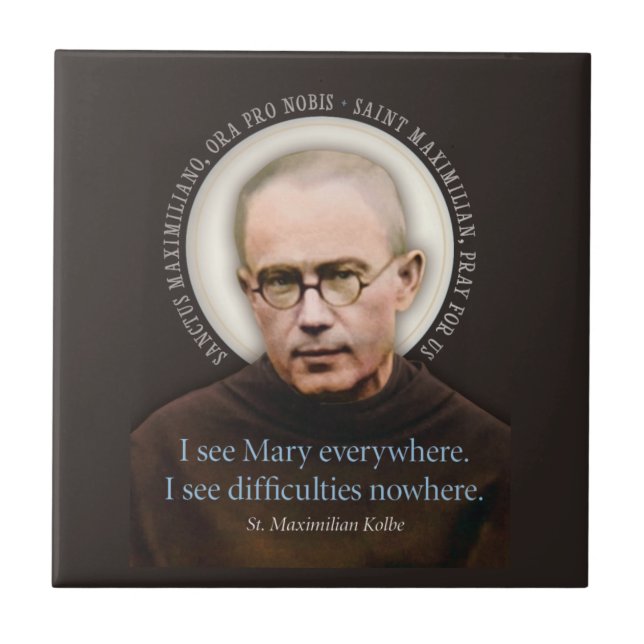 Saint Maximillian Kolbe Tile (Front)