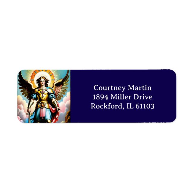 Saint Michael Adress Label (Front)