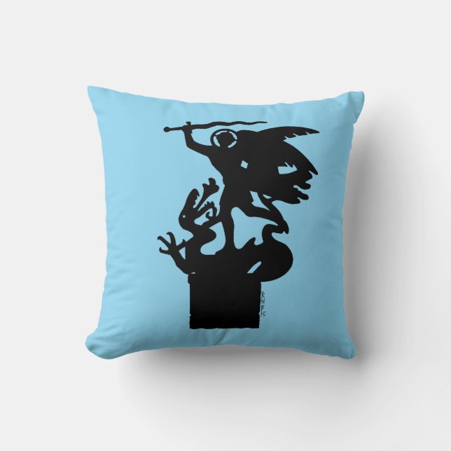 Saint Michael and Dragon Cushion (Front)