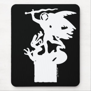 Saint Michael and Dragon (in White) Mouse Mat