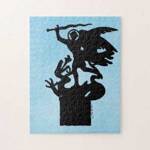 Saint Michael and Dragon Jigsaw Puzzle