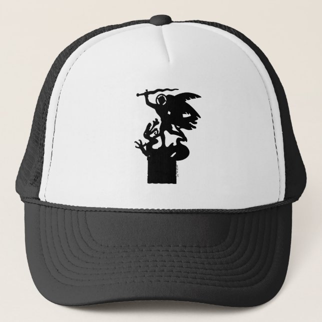 Saint Michael and Dragon Trucker Hat (Front)