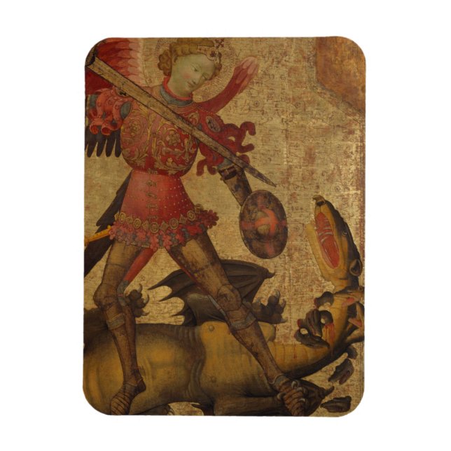 Saint Michael and the Dragon Magnet (Vertical)