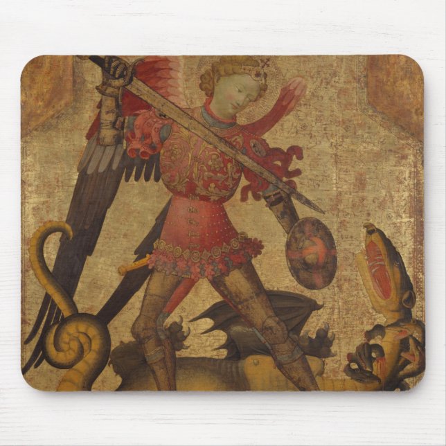 Saint Michael and the Dragon Mouse Mat (Front)