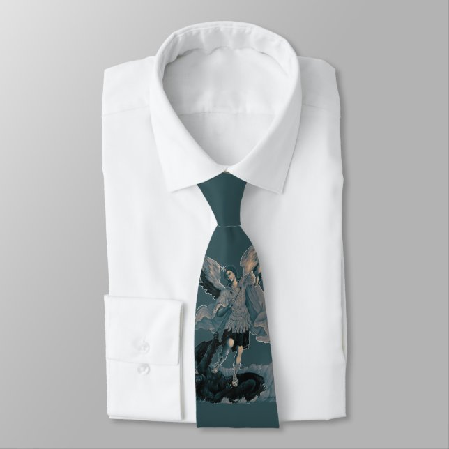 Saint Michael Archangel 2 Tie (Tied)