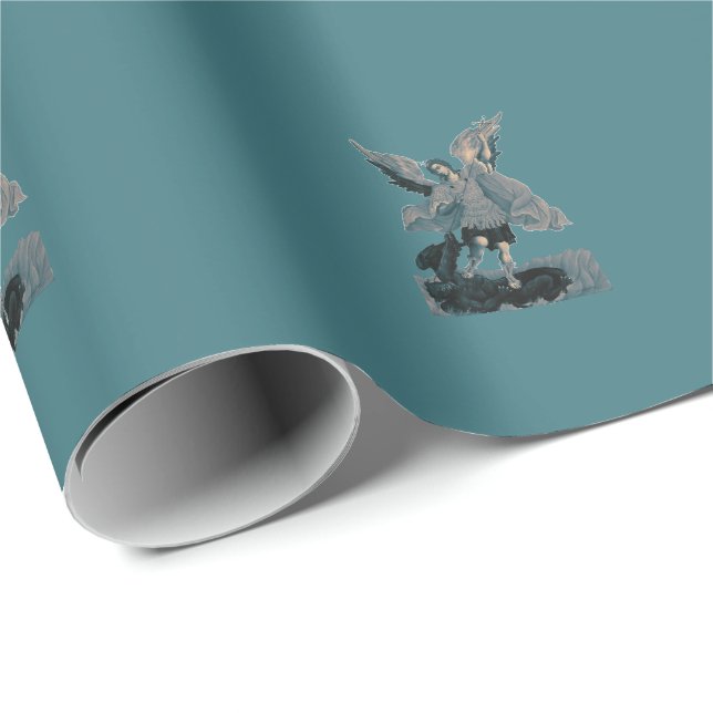 Saint Michael Archangel 2 Wrapping Paper (Roll Corner)