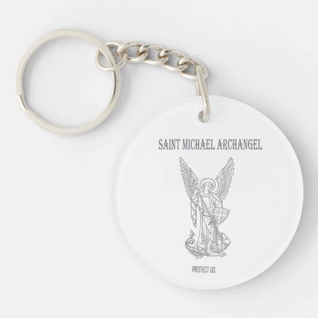 Saint Michael Archangel Key Ring (Front)