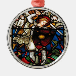 SAINT MICHAEL ARCHANGEL METAL TREE DECORATION