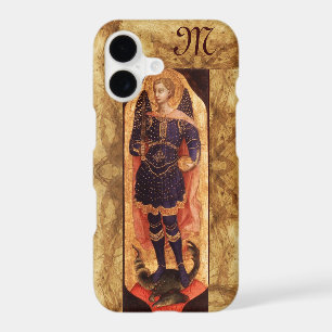 SAINT MICHAEL ARCHANGEL WITH DRAGON monogram