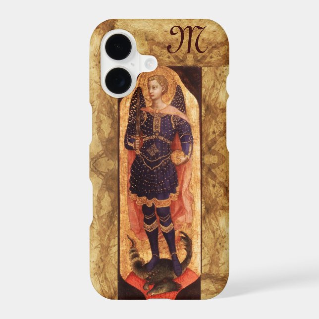 SAINT MICHAEL ARCHANGEL WITH DRAGON monogram (Back)