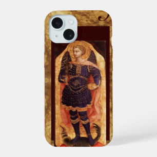 SAINT MICHAEL ARCHANGEL WITH DRAGON monogram iPhone 15 Case