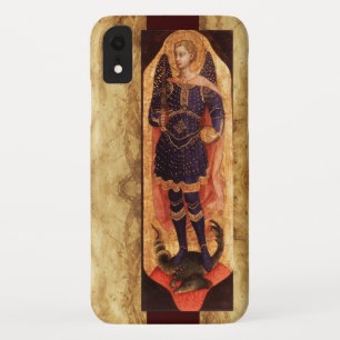 SAINT MICHAEL ARCHANGEL WITH DRAGON OLD PARCHMENT iPhone XR CASE