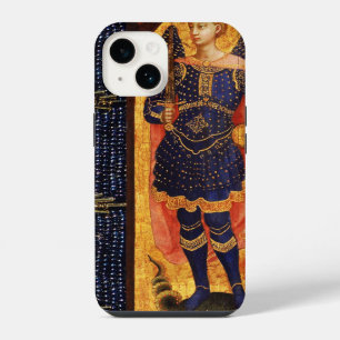 SAINT MICHAEL ARCHANGEL WITH DRAGON OLD PARCHMENT iPhone 14 CASE