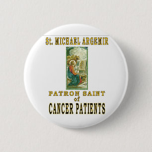 SAINT MICHAEL ARGEMIR 6 CM ROUND BADGE
